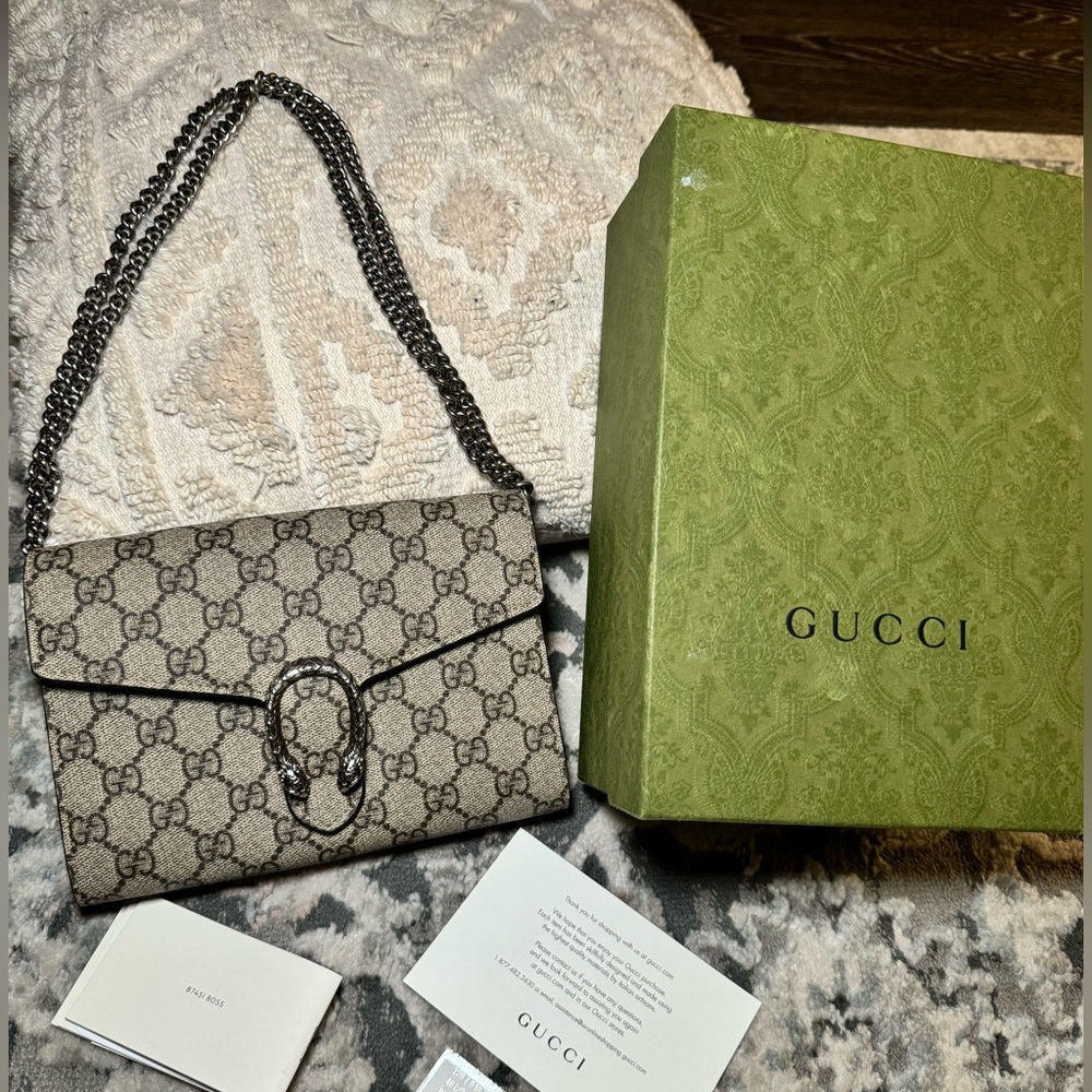 AUTHENTIC DIONYSUS GG SUPREME CHAIN WALLET